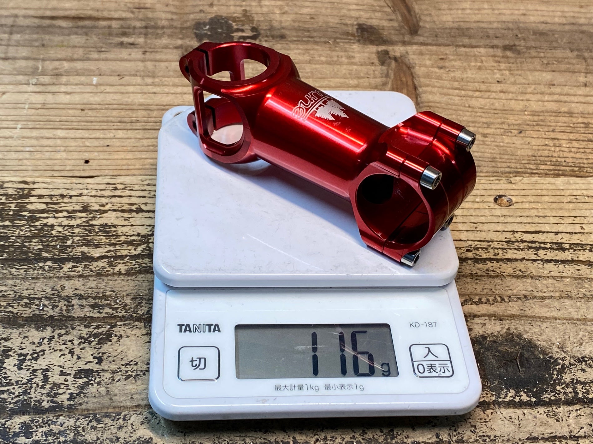 JO829 TUNE Geiles Teil 4.0 Stem アルミ ステム 赤 85mm Φ31.8 OS