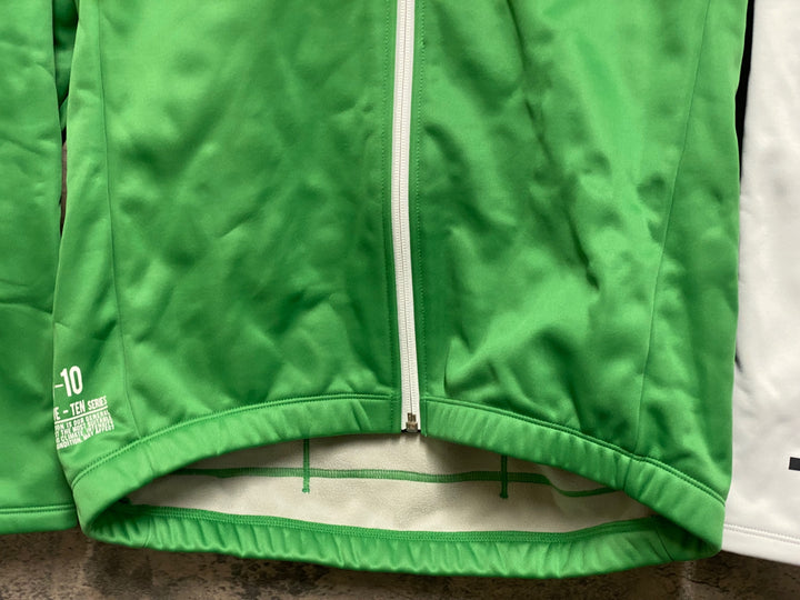 KD326 ルコックスポルティフ le coq sportif 長袖 サイクルジャケット 緑 L 裏起毛