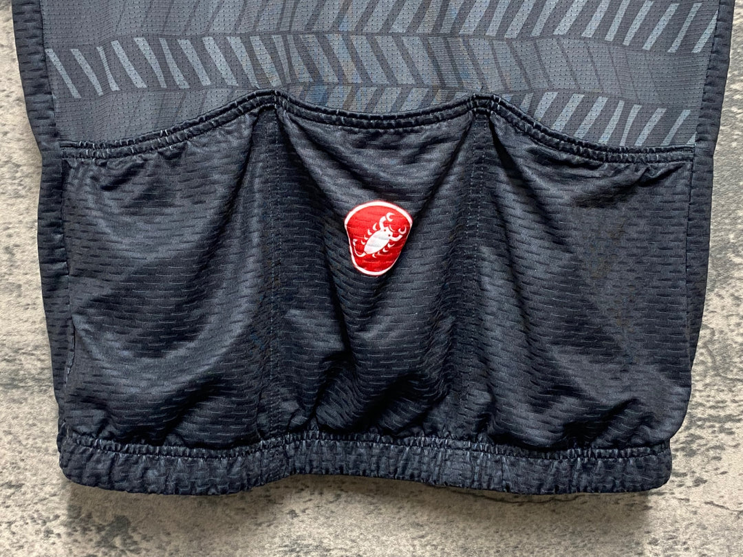 KG031 カステリ CASTELLI 半袖 サイクルジャージ グレー M