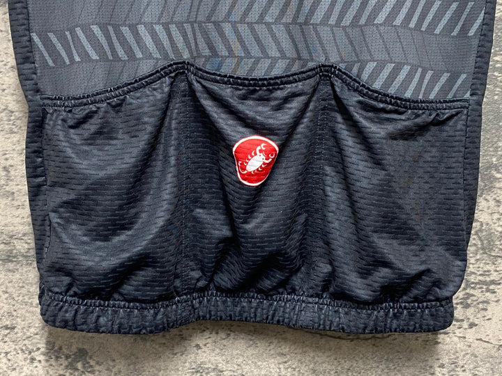 KG031 カステリ CASTELLI 半袖 サイクルジャージ グレー M
