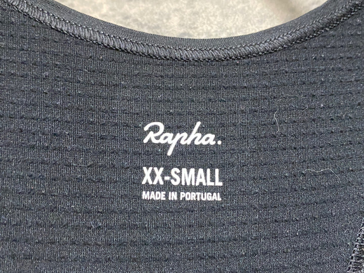 KL470 ラファ Rapha WOMEN'S PRO TEAM WINTER TIGHTS ビブタイツ 黒 XXS 裏起毛 ※動物の毛