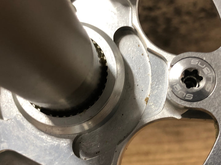 JY543 スギノ SUGINO OX IDS24 クランクセット シルバー 44/30T 172.5mm