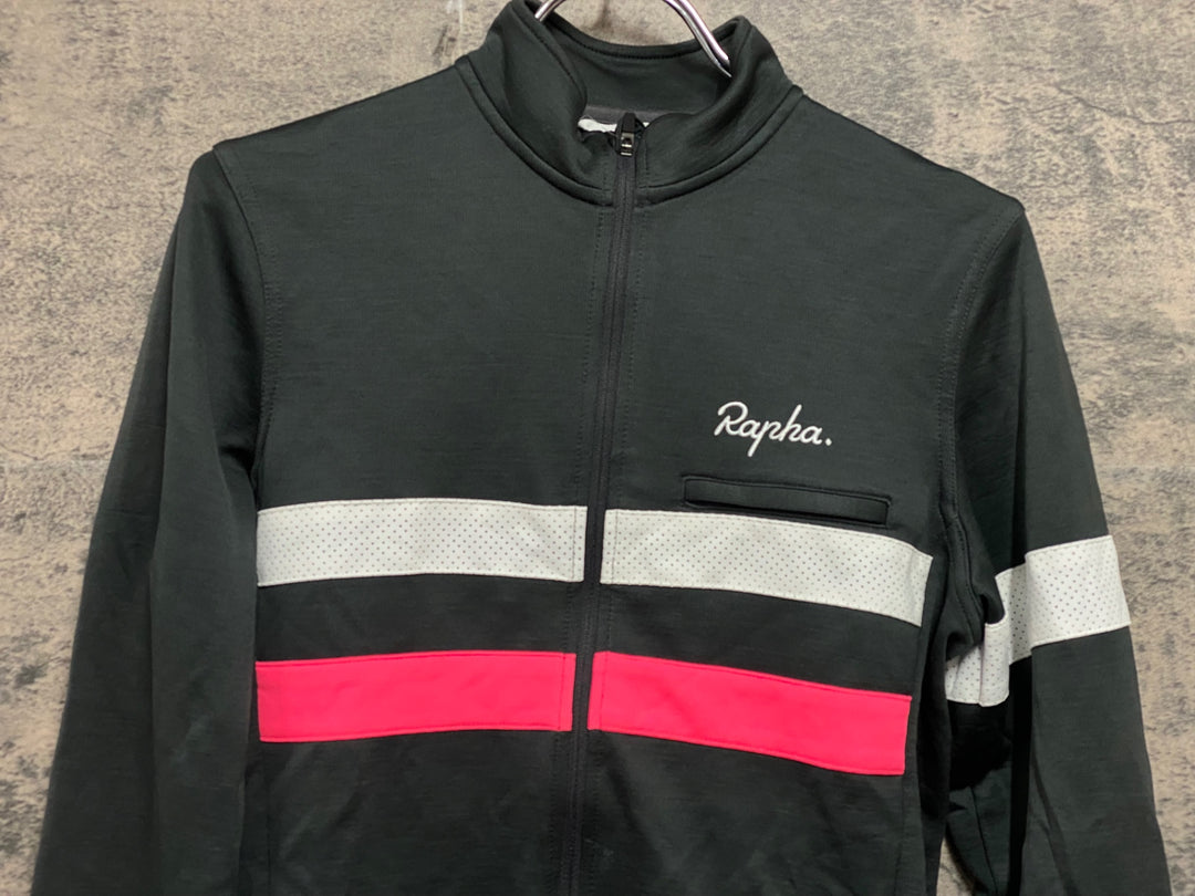 JV238 ラファ Rapha MEN'S BREVET INSULATED JACKET 長袖 サイクルジャケット グレー S