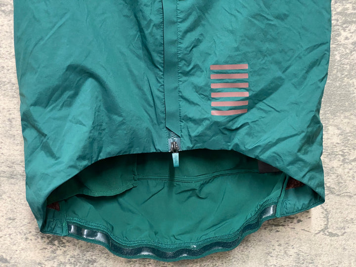 JD883 ラファ Rapha PRO TEAM INSULATED GILET ジレ サイクルベスト 緑 S 裏起毛