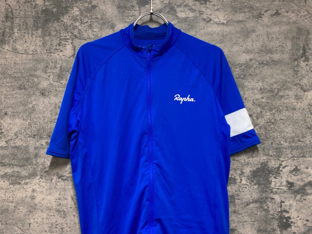 JV504 ラファ Rapha CORE JERSEY 半袖 サイクルジャージ 青 L