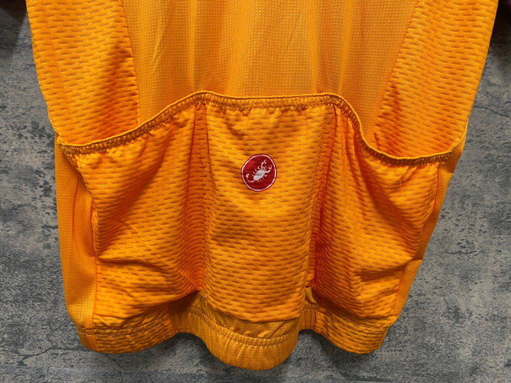 KR660 カステリ CASTELLI 半袖 サイクルジャージ オレンジ L