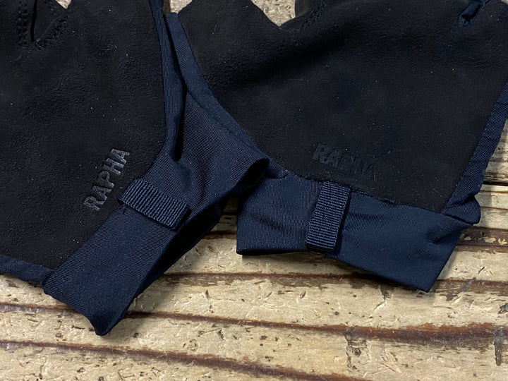 KE041 ラファ Rapha PRO TEAM MITTS 指切 グローブ 黒 M