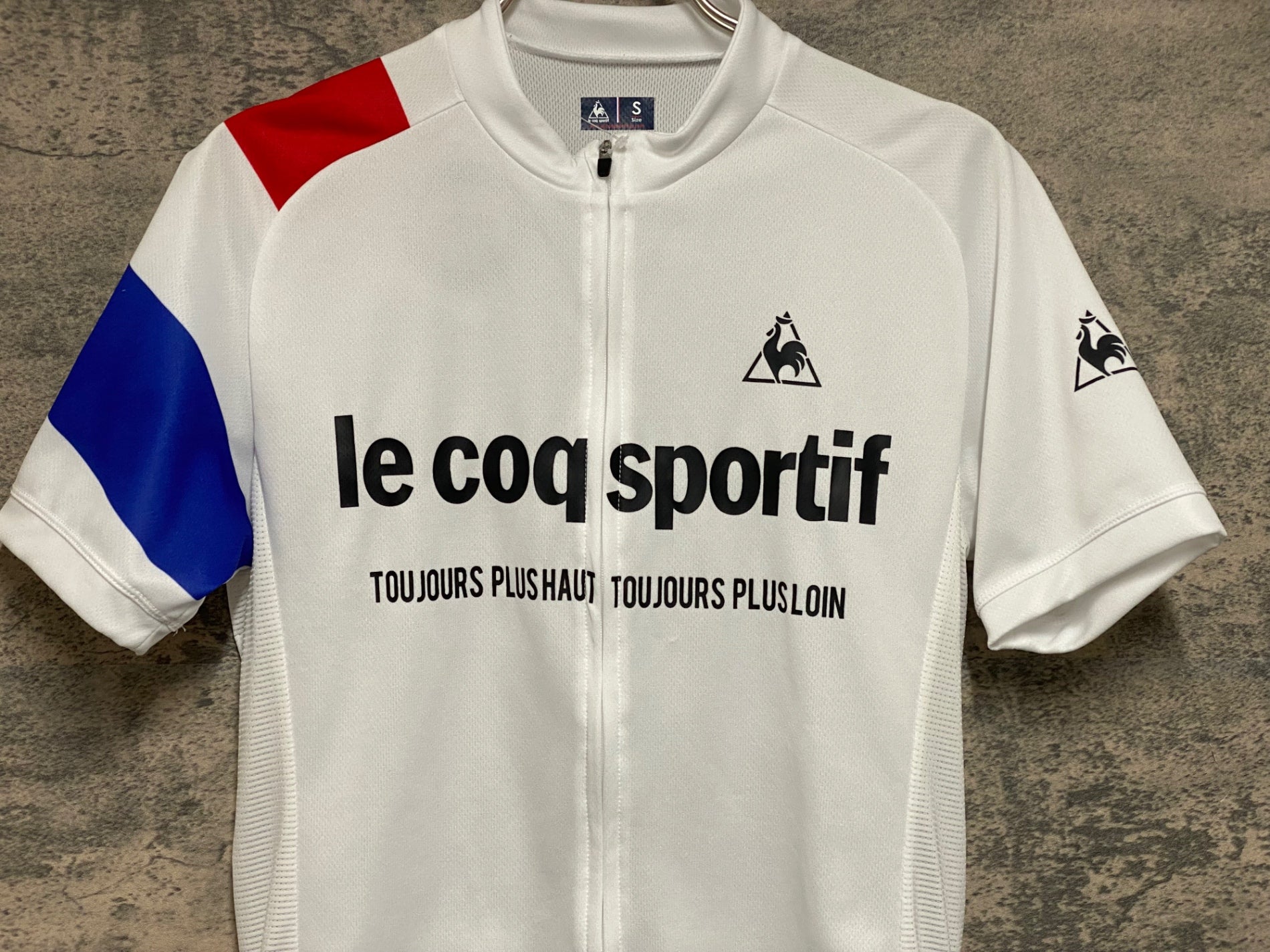 JP154 ルコックスポルティフ le coq sportif 半袖 サイクルジャージ 白