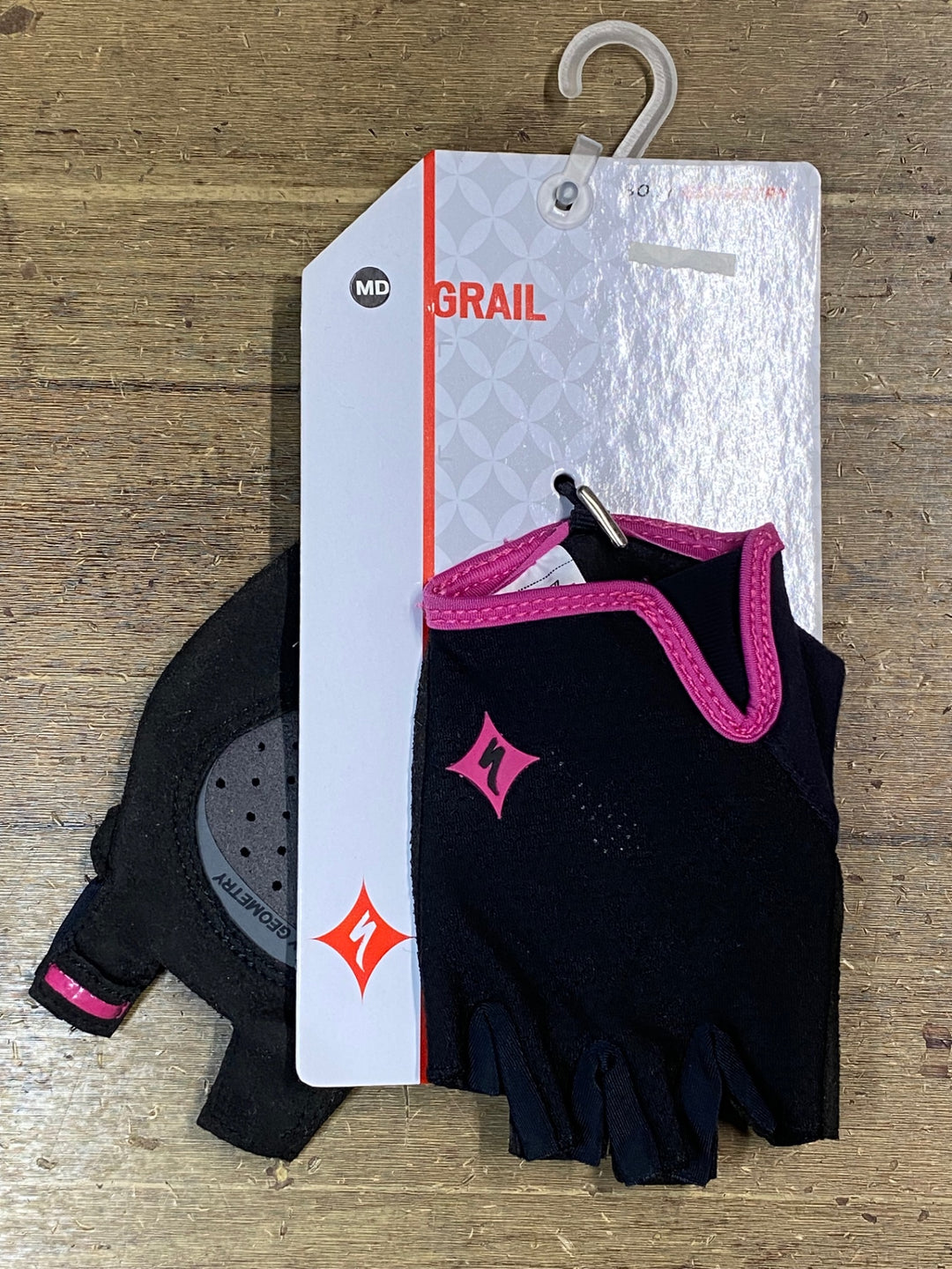 JV681 スペシャライズド SPECIALIZED GRAIL 指切 サイクルグローブ 黒紫 M