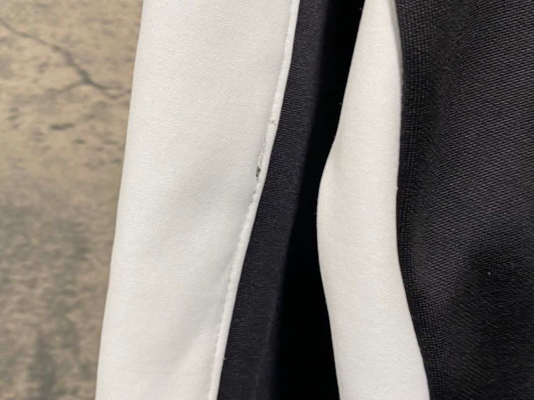 JT667 カステリ CASTELLI 長袖 サイクルジャケット 白 黒 L 裏起毛 GORE WINDSTOPPER