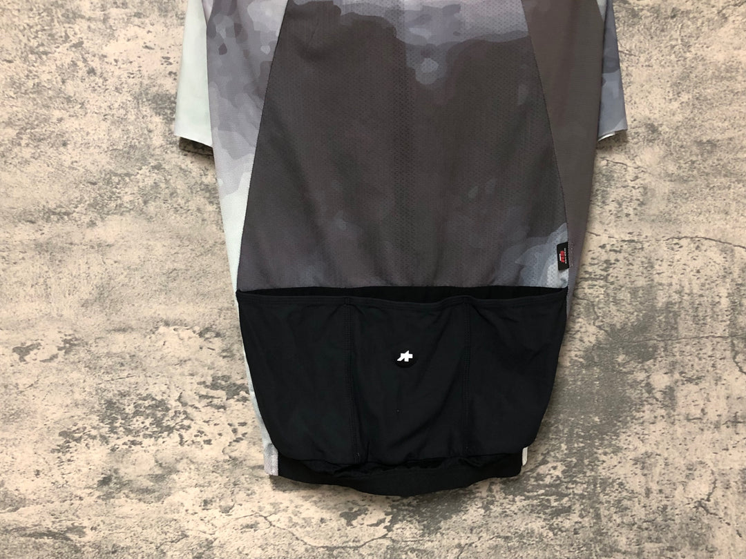 JO804 アソス ASSOS INTERSTELLAR EQUIPE RS JERSEY TARGA space silver 半袖 サイクルジャージ 白 グレー S