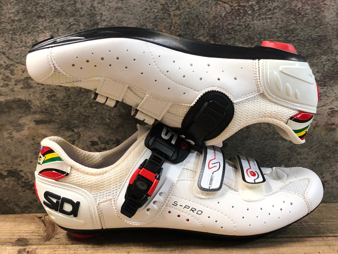 JQ952 シディ SIDI GENIUS 5 PRO ビンディングシューズ 3穴 白 EU45