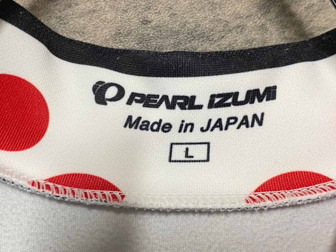 KD958 パールイズミ PEARL iZUMi 長袖 サイクルジャージ 黒 白 L 裏起毛
