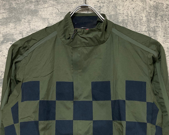 JW707 ラファ Rapha CHECK CLASSIC WIND JACKET 長袖 ウィンドブレーカー 黒 カーキ XS