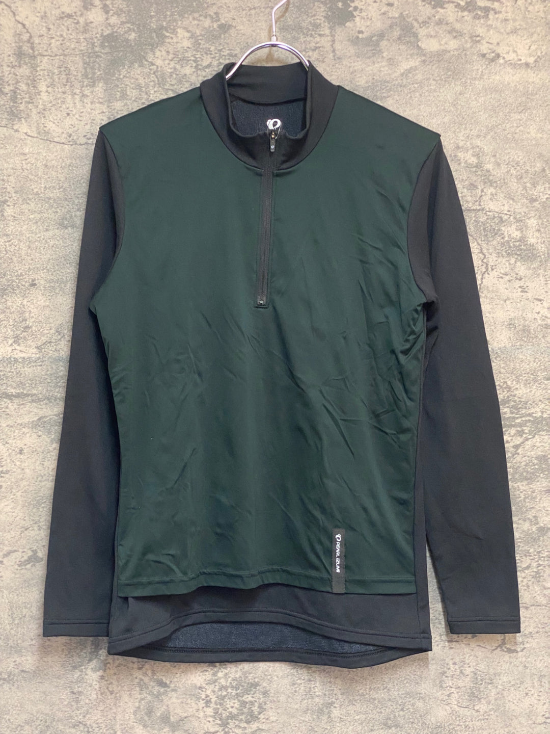 KL403 パールイズミ PEARL iZUMi 長袖 ミドルレイヤー 黒 M ハーフジップ 防風