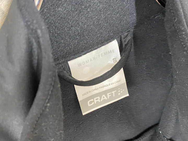 KC423 クラフト CRAFT 長袖 サイクルジャケット 黒 S 裏起毛 レディース