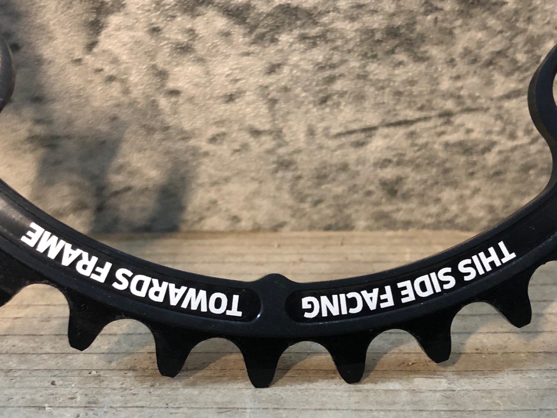 JT544 ローター ROTOR AERO ROUND RING チェーンリングセット 黒 52