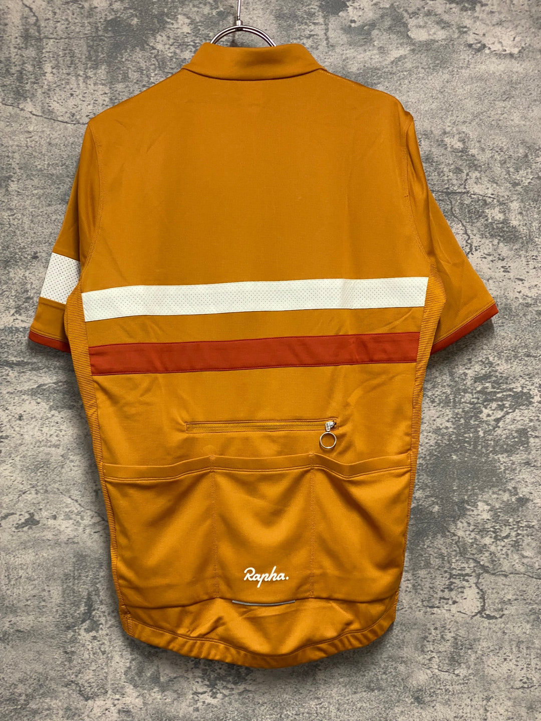 JY679 ラファ Rapha BREVET LIGHTWEIGHT JERSEY 半袖 サイクルジャージ オレンジ L