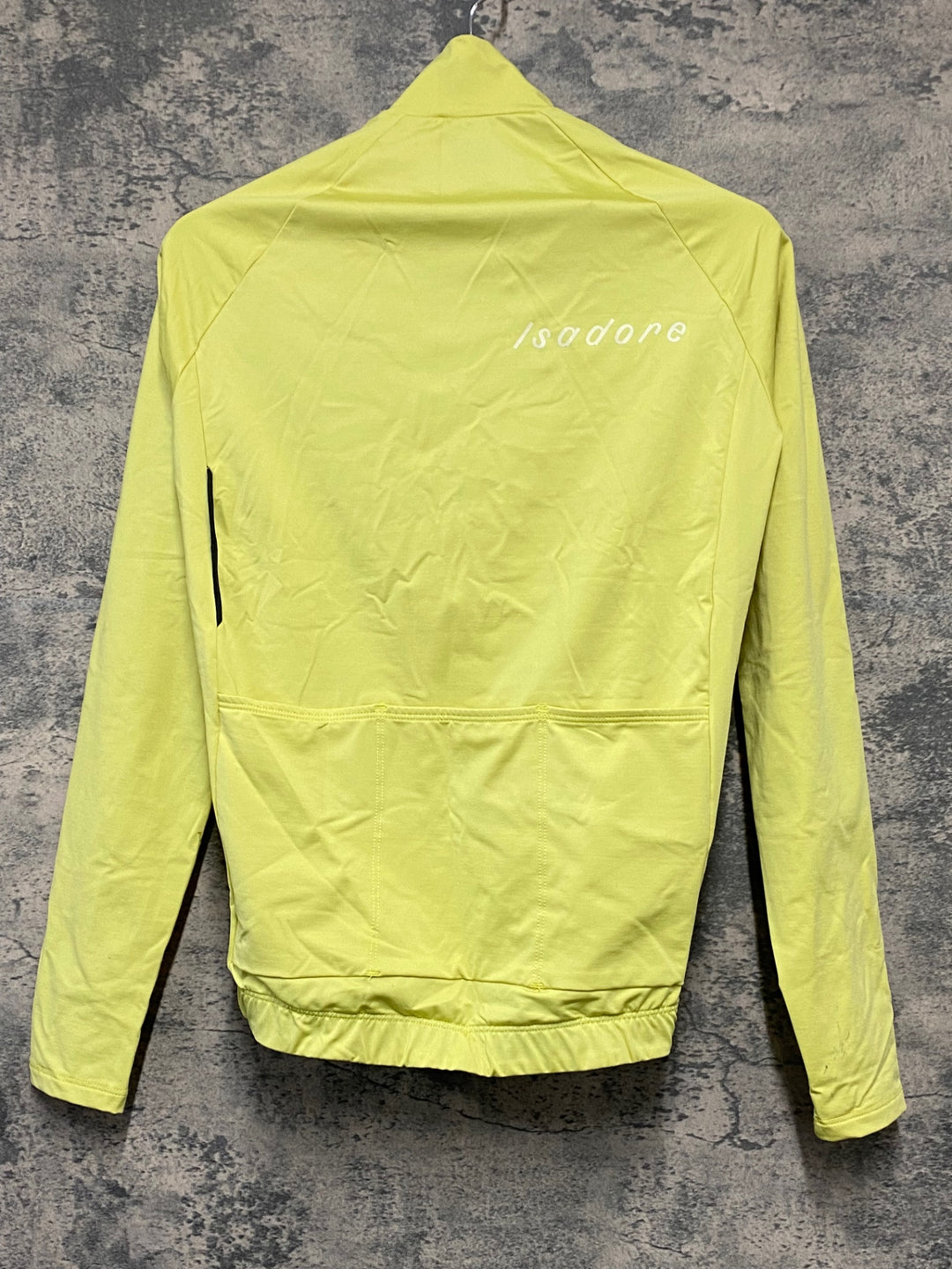 JW755 イザドア Isadore Debut Long Sleeve Jersey 長袖 サイクルジャージ 黄 S 裏起毛
