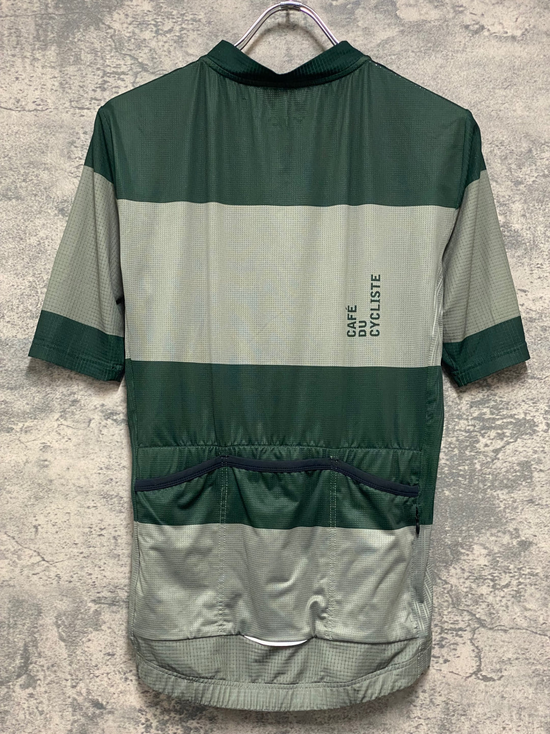 KA213 カフェドシクリステ Cafe du Cycliste ANGELINE Man 半袖 サイクルジャージ 緑 カーキ L