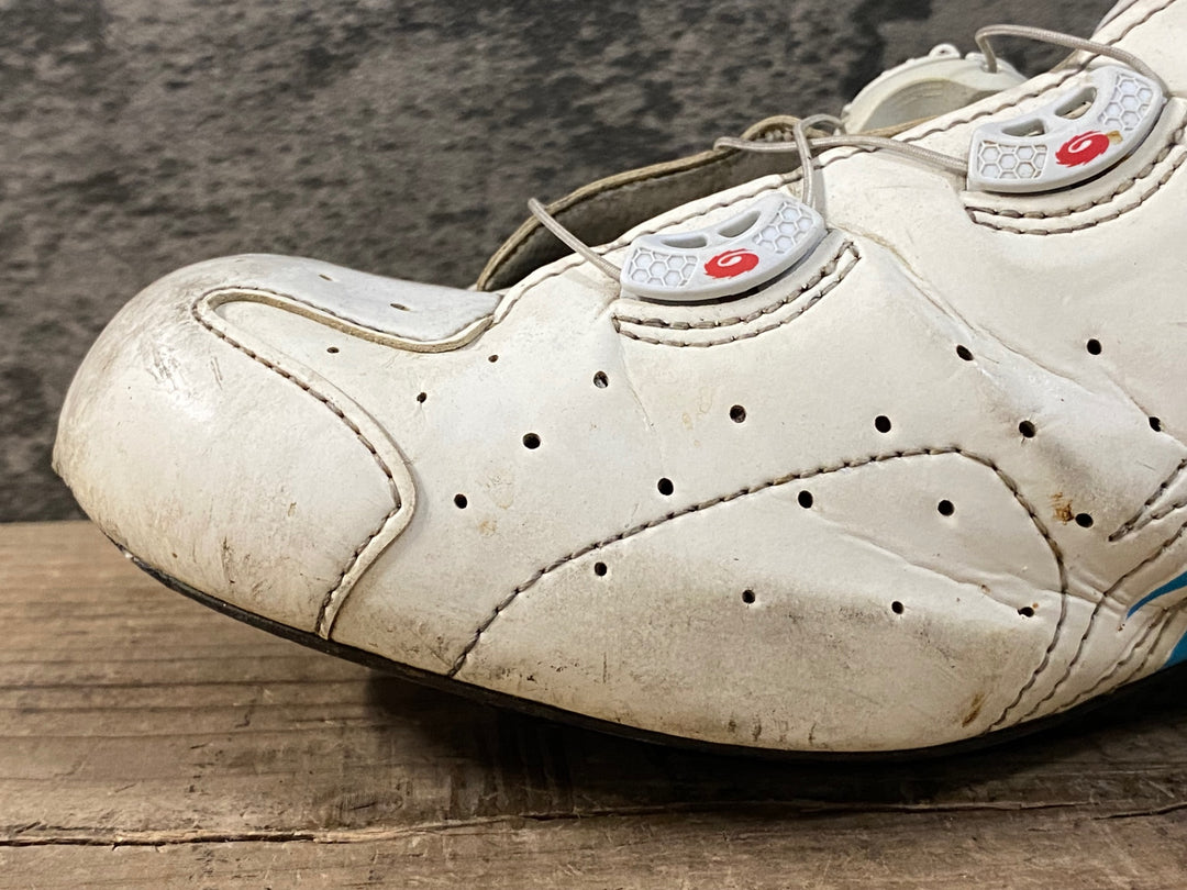 KE048 シディ SIDI WIRE CARBON ビンディングシューズ ホワイト EU46 3穴