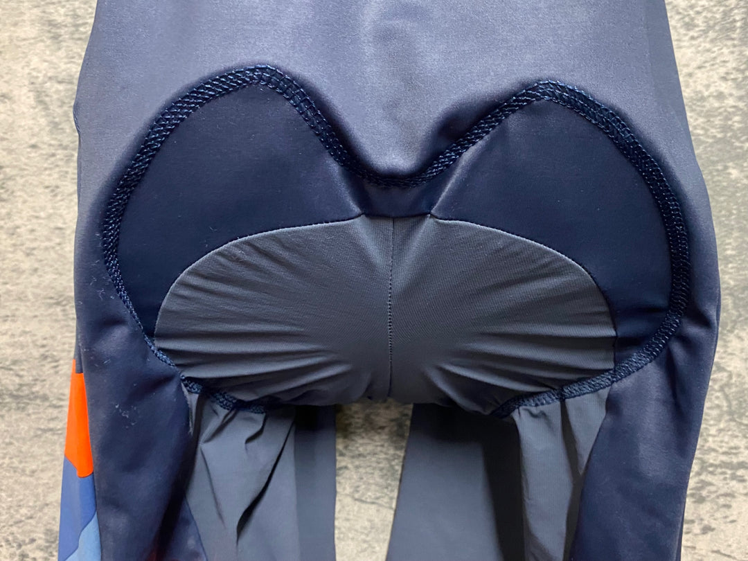 JO715 カステリ CASTELLI ビブショーツグレーオレンジ M