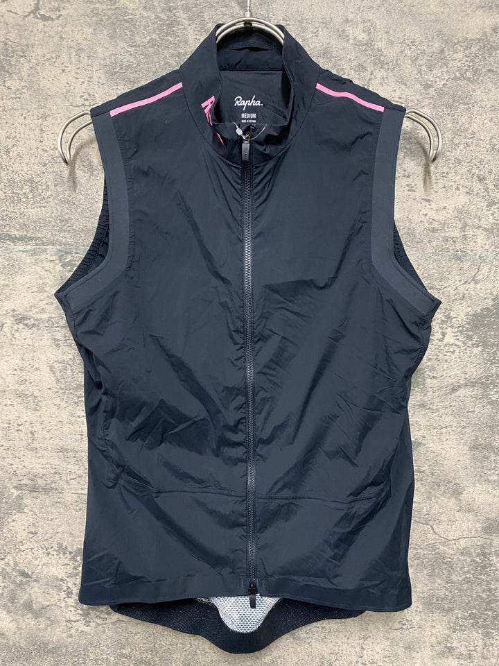 JV357 ラファ Rapha WOMEN'S PRO TEAM GAZZETTA GILET サイクルベスト ジレ 黒 M レディース