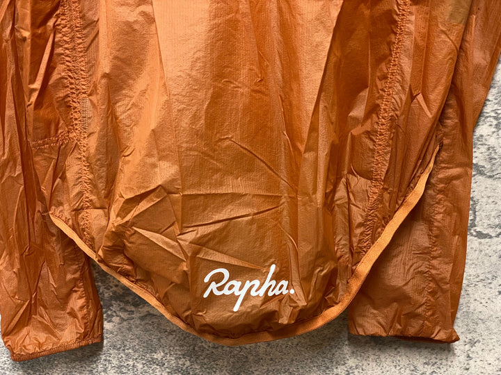 KB331 ラファ Rapha BREVET FLYWEIGHT WIND JACKET 長袖 サイクルジャケット オレンジ M