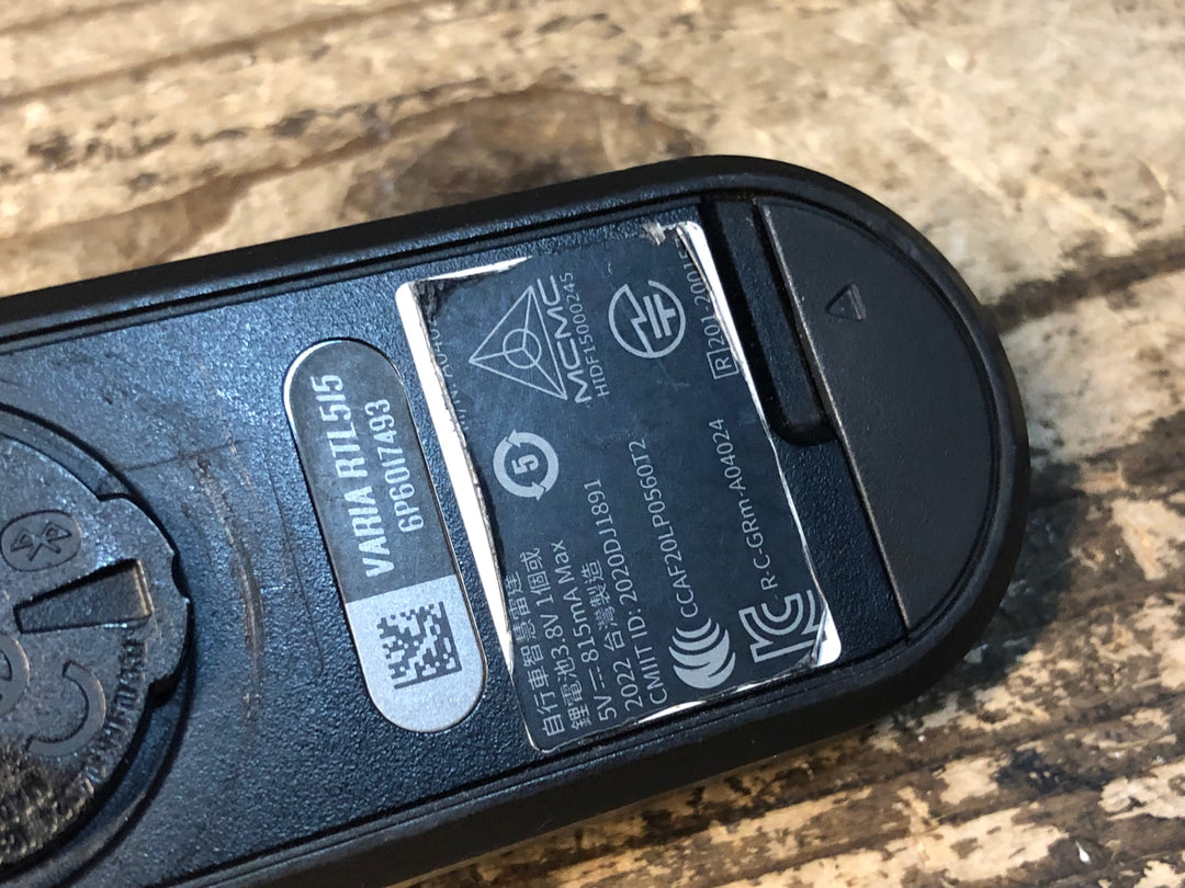JX822 ガーミン GARMIN ヴァリア VARIA RTL 515 リアライト 点灯確認済