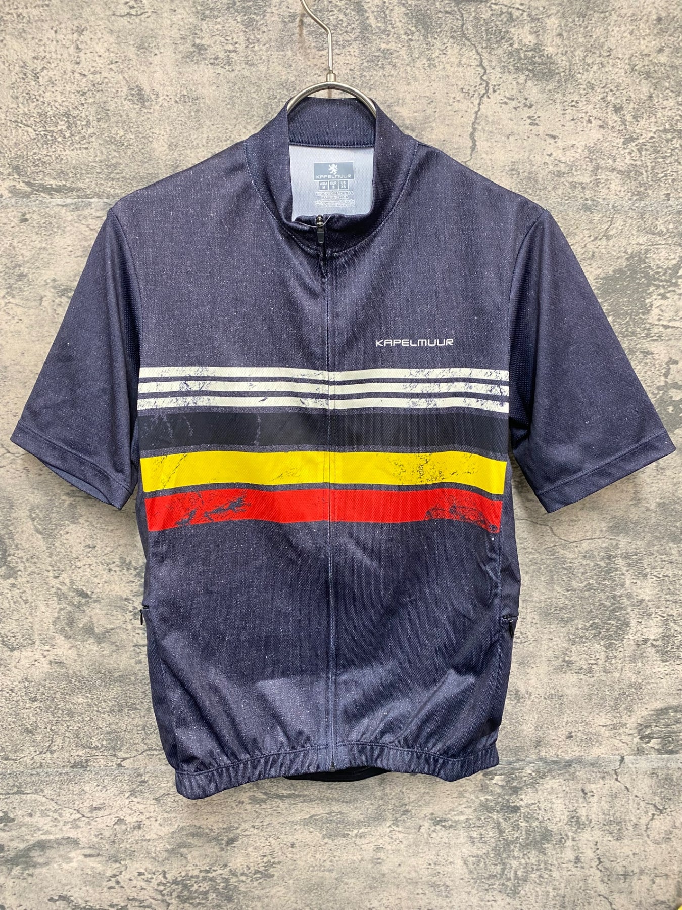 KA767 カペルミュール KAPELMUUR 半袖 サイクルジャージ 黒 グレー M