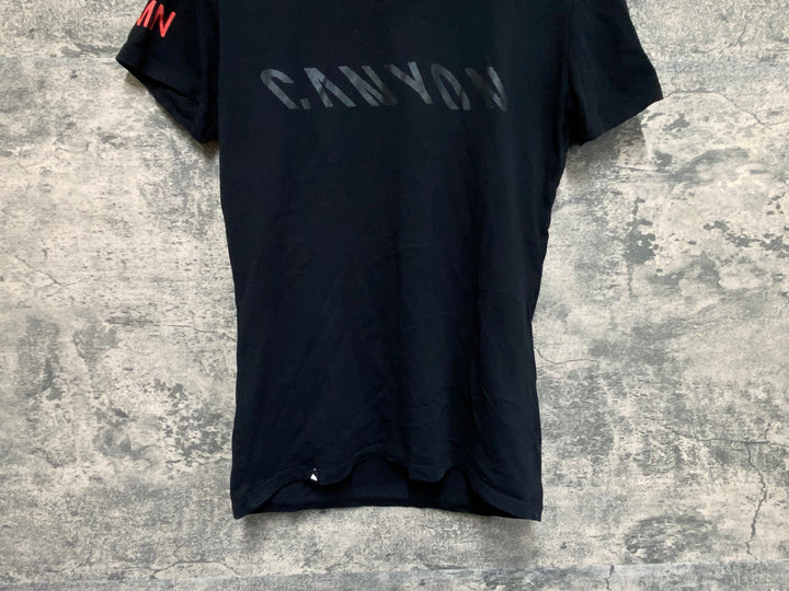 KF466 キャニオン CANYON 半袖 Tシャツ 黒 レディース L