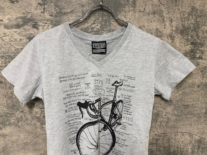 JH169 サイコロジー CYCOLOGY 半袖 Tシャツ グレー M レディース