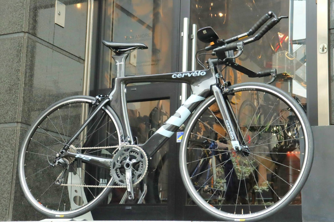 【訳あり】 サーヴェロ CERVELO P2 2016 51サイズ シマノ 105 5800 11S カーボン タイムトライアルバイク TTバイク 【東京南麻布店】