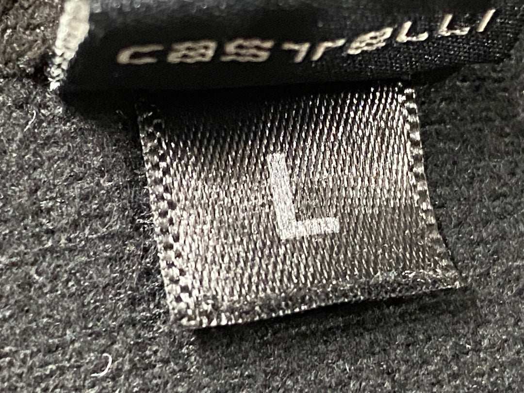 KA687 カステリ CASTELLI ROSSO CORSA 長指 グローブ 黒 L 裏起毛