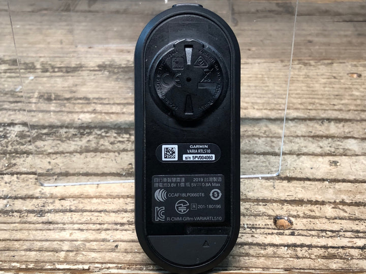 JE856 ガーミン GARMIN バリア VARIA RTL510 リアライト リアレーダー 動作確認済
