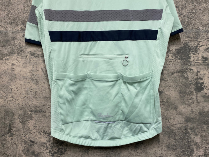JV501 ラファ Rapha BREVET LIGHTWEIGH JERSEY 半袖 サイクルジャージ 緑 L