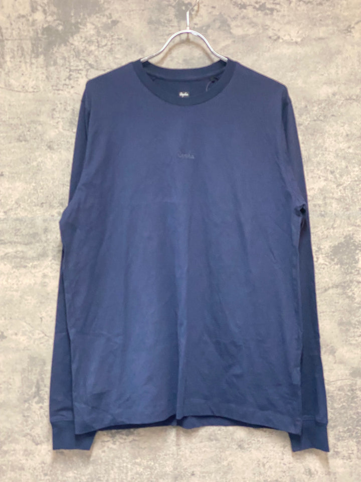 KA618 ラファ Rapha MEN'S LONG SLEEVE COTTON T-SHIRT 長袖 Tシャツ 濃紺 M