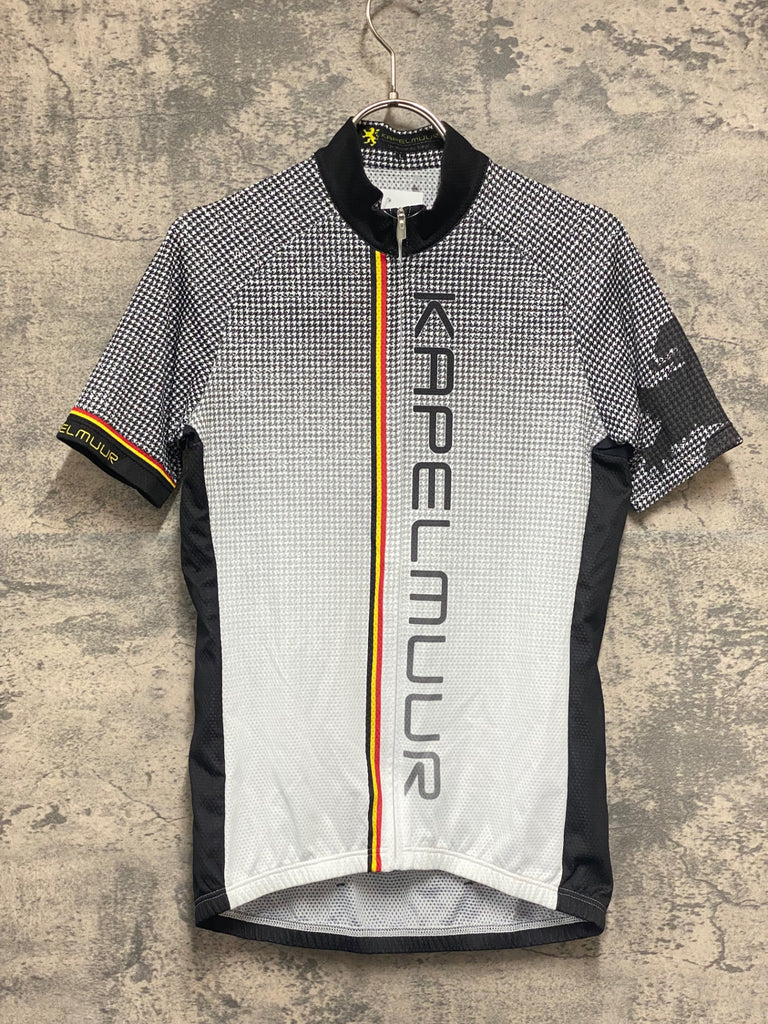 Kapelmuur サイクルジャージ ホワイト/ブラック KB774 カペルミュール KAPELMUUR 半袖 サイクルジャージ 白 黒 L