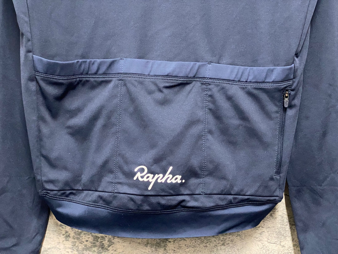JV498 ラファ Rapha CORE LONG SLEEVE JERSEY 長袖 サイクルジャージ ブラック LARGE 裏起毛