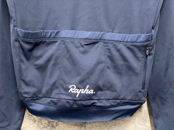 JV498 ラファ Rapha CORE LONG SLEEVE JERSEY 長袖 サイクルジャージ ブラック LARGE 裏起毛
