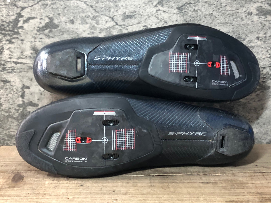JP132 シマノ SHIMANO S-PHYRE SHRC903M WIDE ビンディングシューズ BOA 3穴 黒 EU41