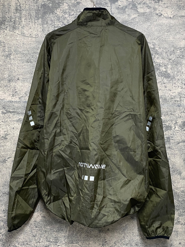 JO644 ノースウェーブ NORTHWAVE VORTEX 2 JACKET 長袖 ウィンドブレーカー カーキ L