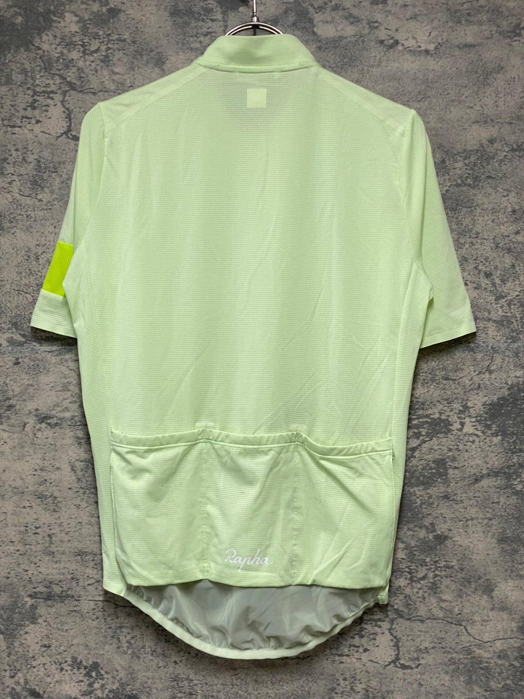 KH654 ラファ Rapha CLASSIC FLYWEIGHT JERSEY 半袖 サイクルジャージ 黄緑 S