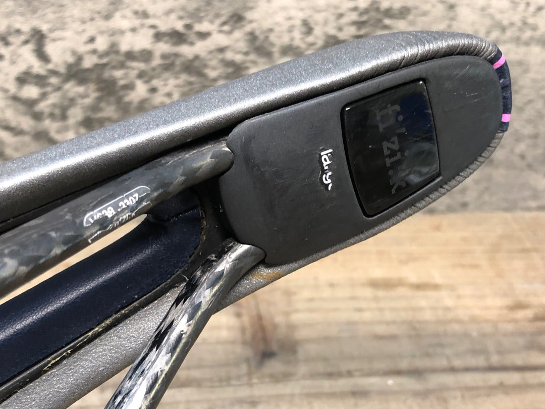 JD525 フィジーク fizik ルーチェ LUCE サドル ブラック ピンク Large 155mm カーボンレール ※リアキャップ欠品