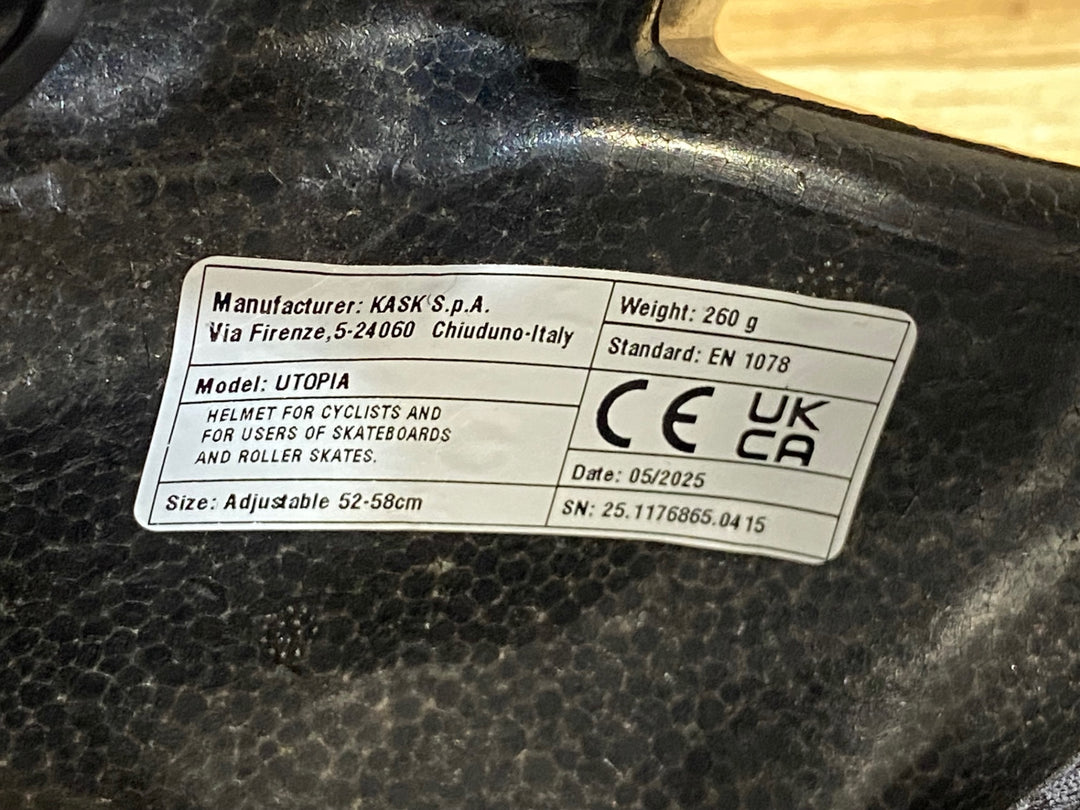 KL368 カスク KASK UTOPIA Y ヘルメット 52-58cm 2025/5製造
