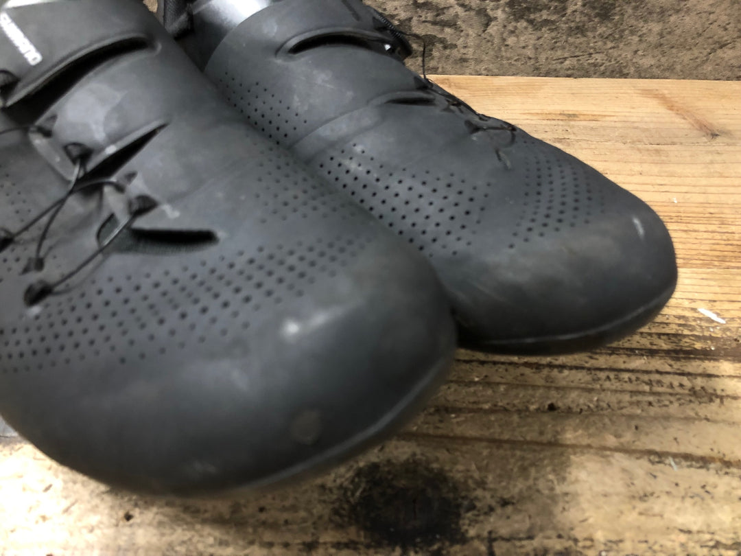 KA353 シマノ SHIMANO RC3 SHRC302M L01S ビンディングシューズ BOA 3穴 黒 EU43 ※傷