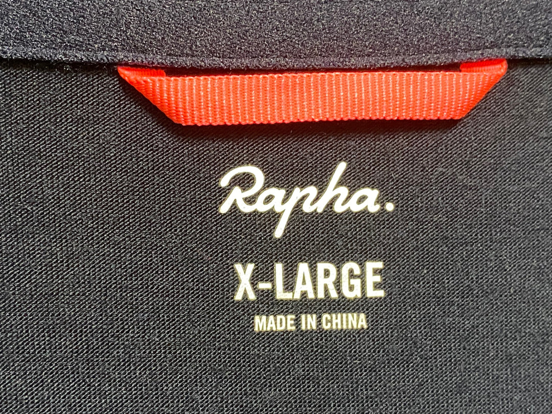KB638 ラファ Rapha BREVET LONG SLEEVE WINDBLOCK JERSEY 長袖 サイクルジャージ 紺 XL