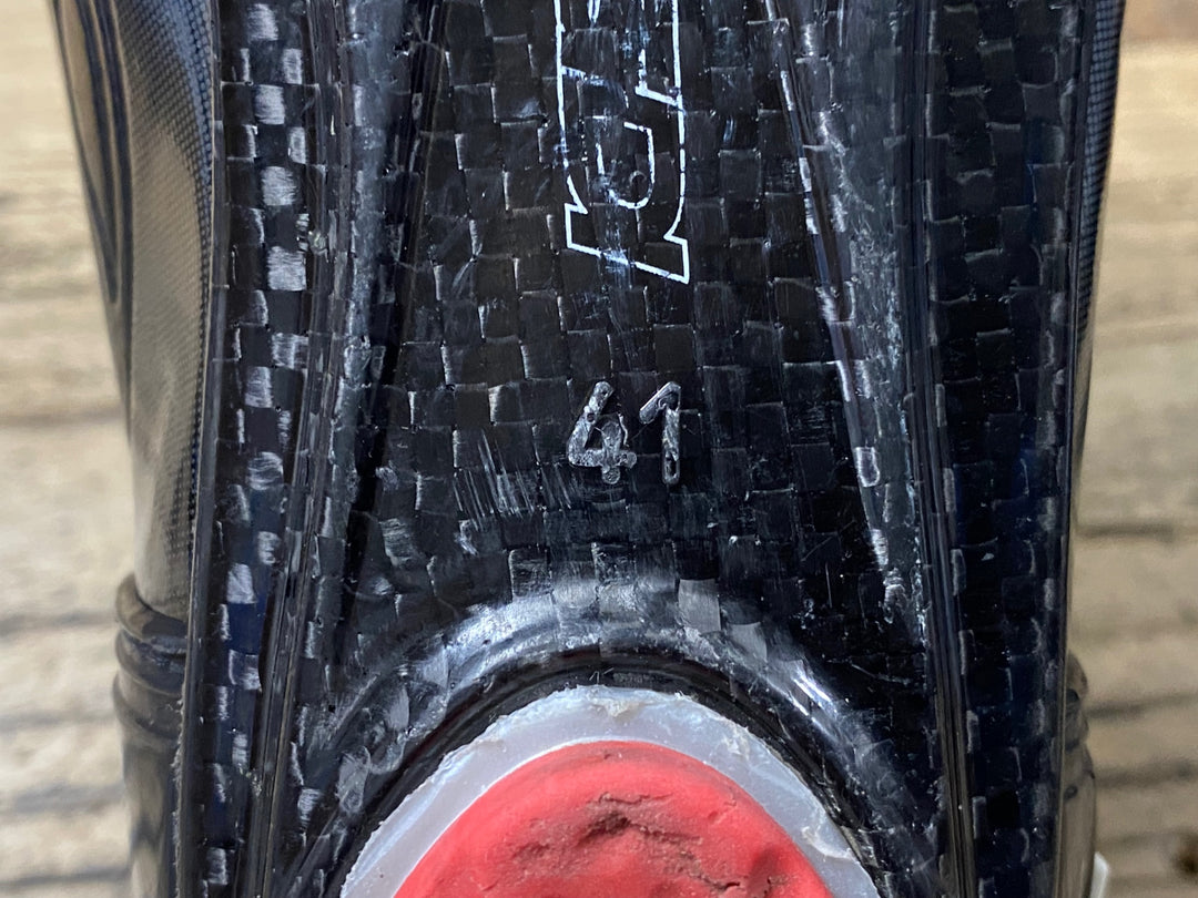 KM086 シディ SIDI WIRE CARBON ビンディングシューズ 黒 EU41 3穴