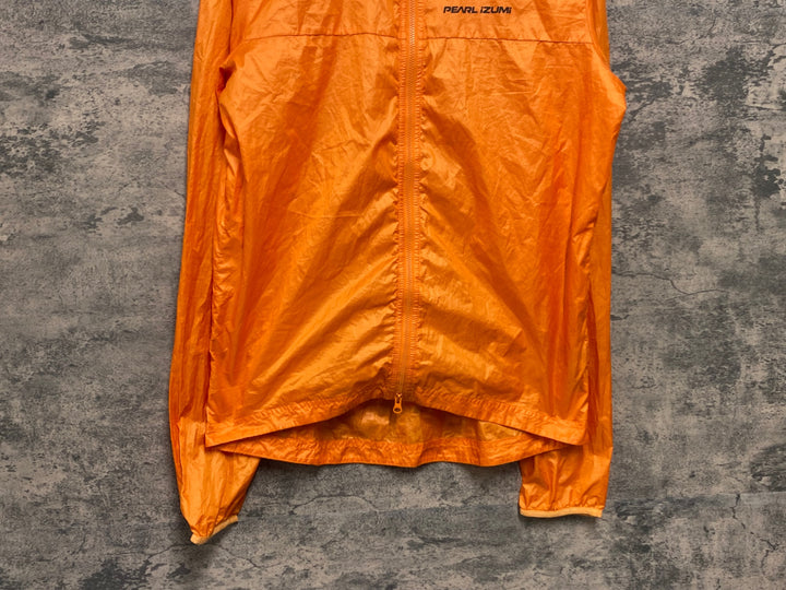 JW507 パールイズミ PEARL iZUMi 長袖 ウインドブレイカー オレンジ S