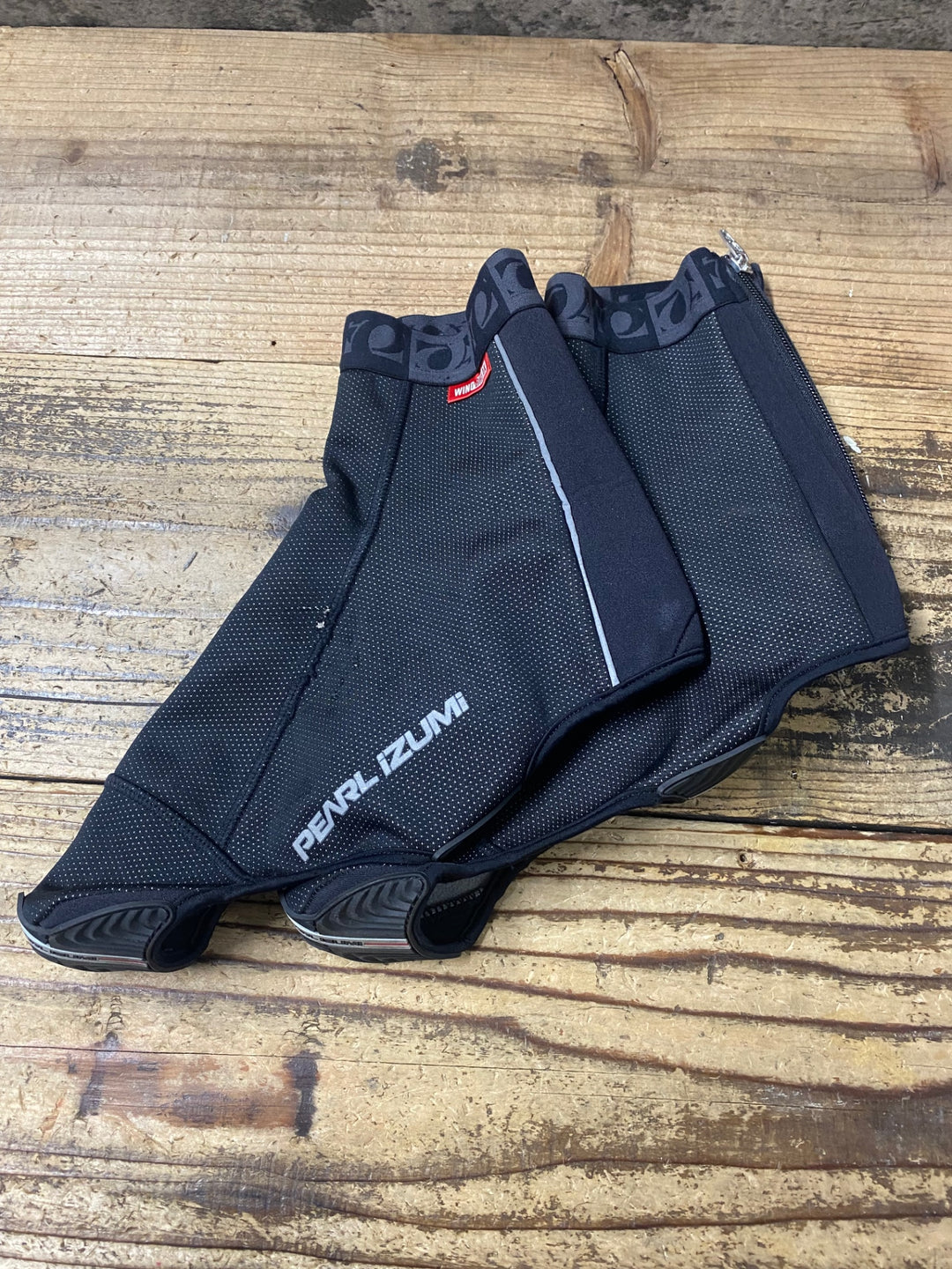 KJ162 パールイズミ PEARL iZUMi シューズカバー 黒 XL WINDBREAK 穴開き